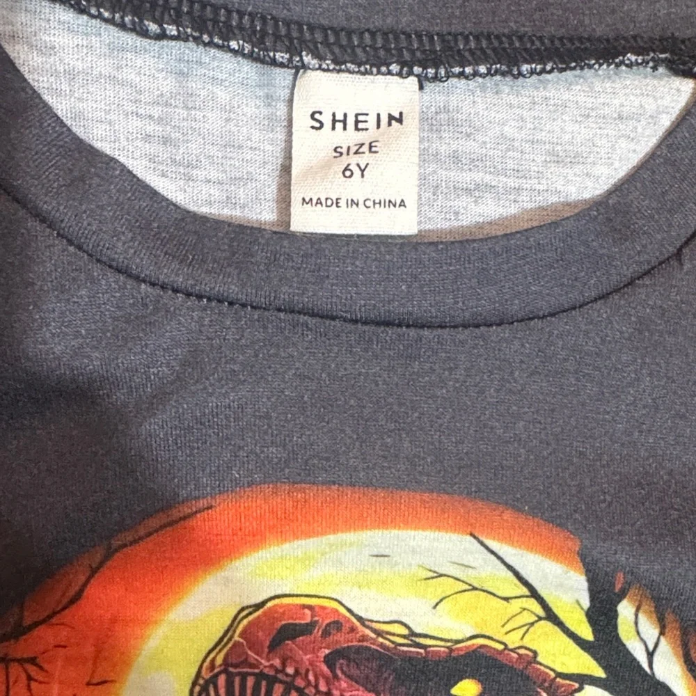 TWO Halloween Kids Shirts!! – Pokémon Pikachu (S) & T-Rex Shein (6Y) - Picture 7 of 7